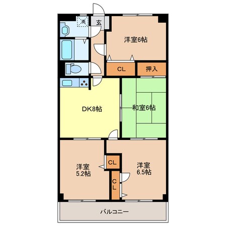 ラフェスタ足利大町の物件間取画像